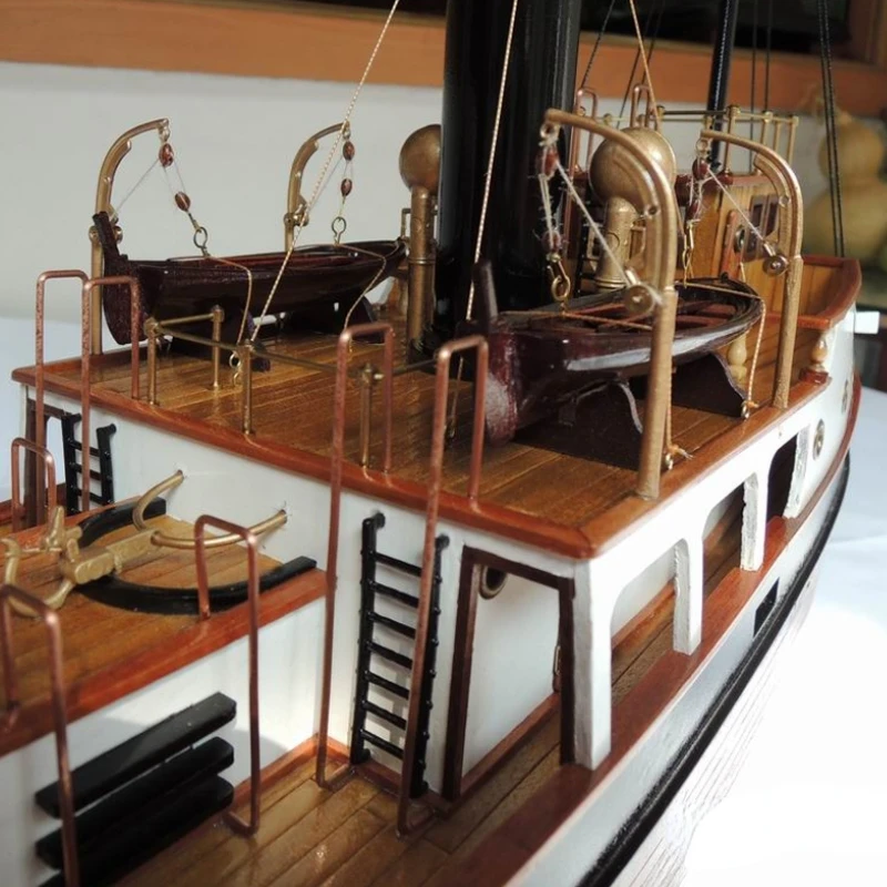 1:50 Laser-cut Wooden Boat Model SANSON Tugboat Wooden Model Precise Assembly Suite