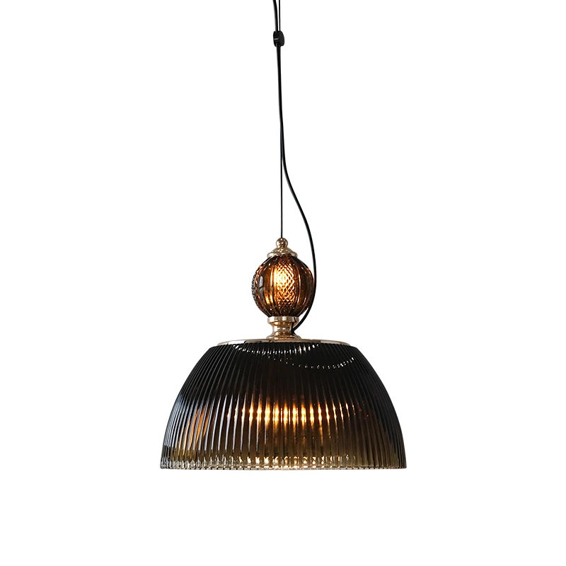 

Nordic personality retro literary glass chandelier B & B tea room front desk lighting small apartment restaurant window lighting