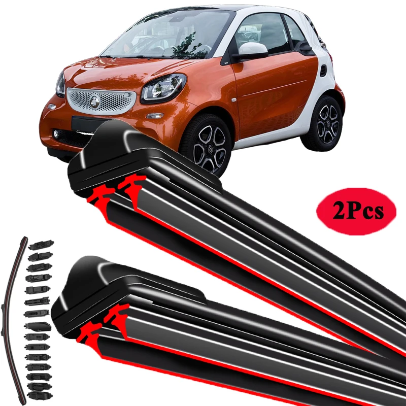 

For Smart ForTwo 453 C453 A453 2014~2022 Windscreen Windshield Windows Auto Accessories 2021 2020 2019 2x Car Front Wipers Blade