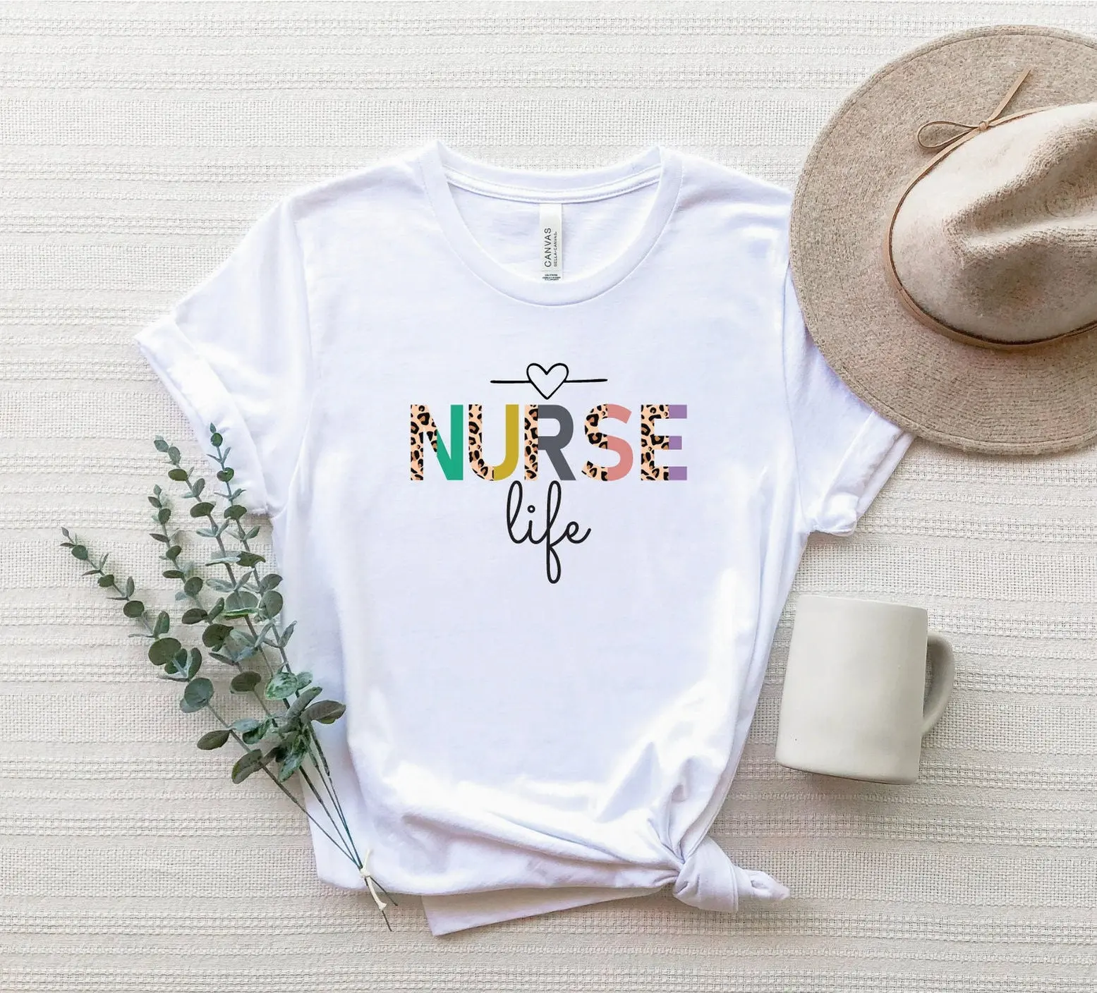 Leopard Nurse Life T Shirt Nursing Student For Registered Graduation