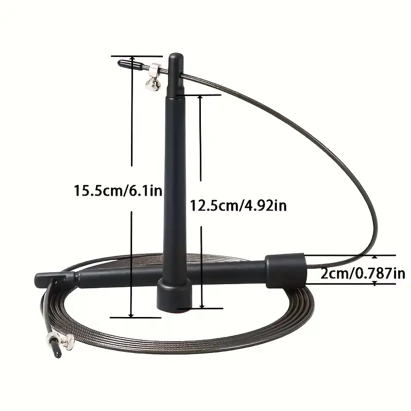 Professional Speed Jump Rope with 360° Swivel Ball Bearings, 3 Meters Adjustable Rope Anti-Skip Handle for Fitness &MMA Training - 2