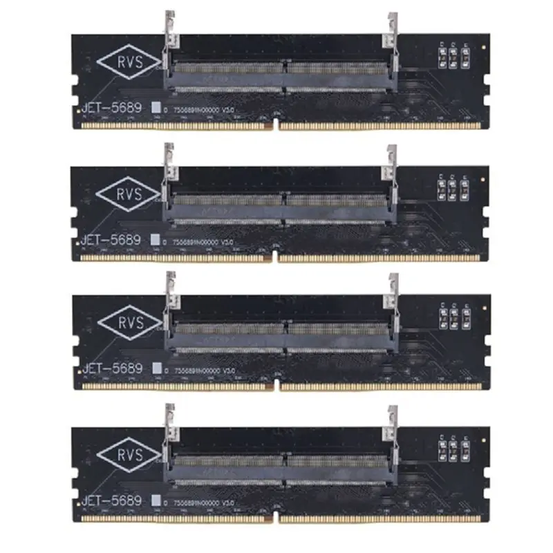 A53M-DDR5 SODIMM To DIMM Adapter 4Pcs DDR-5 Memory Converter DDR5 For PCB DDR-5 Memory Tester For PC Desktop Motherboard
