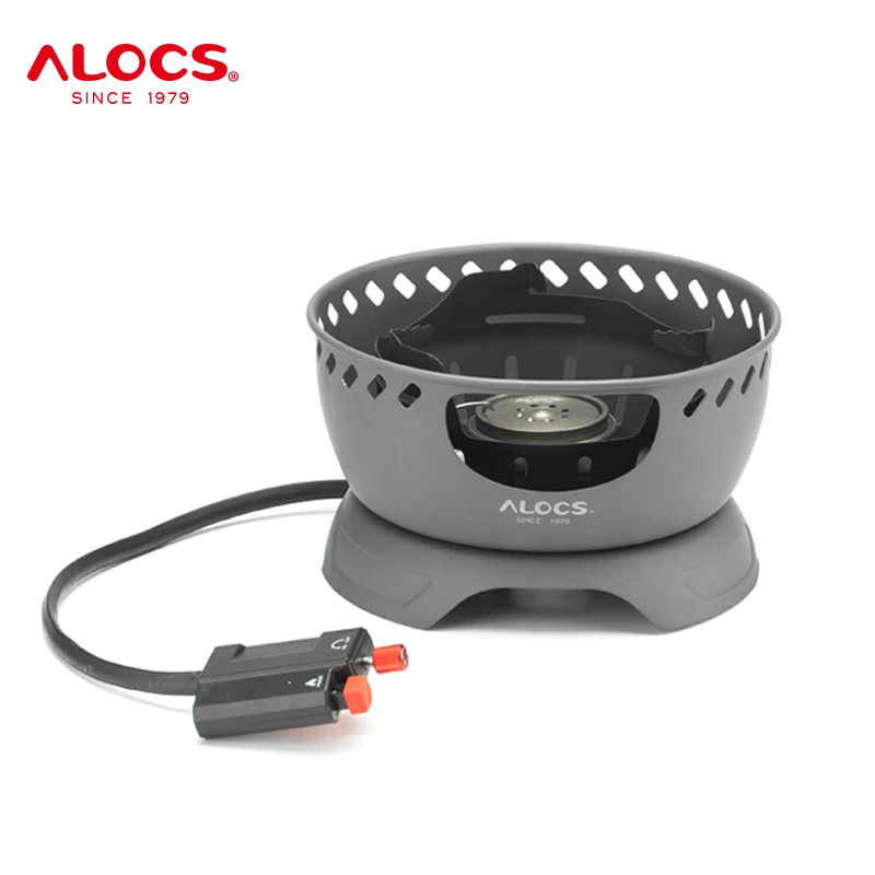 

Alocs Wind Shield Camping Gas Stove Outdoor Hiking Butane Propane Burner For Backpacking Picnic Emergency Cooking