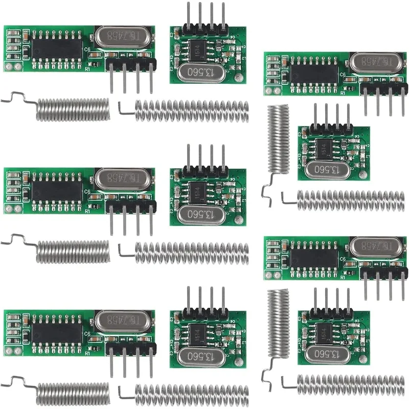 433mhz Wireless RF Transmitter and Receiver with Antenna Ask Remote Control Module DIY Kit for Arduino