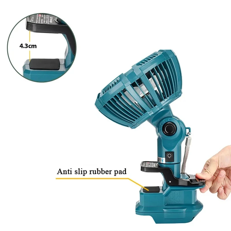 Makita 18V 리튬 배터리용 팬에 휴대용 클립 야외용 3개의 에너지 효율적인 속도를 갖춘 배터리 구동 유모차 팬