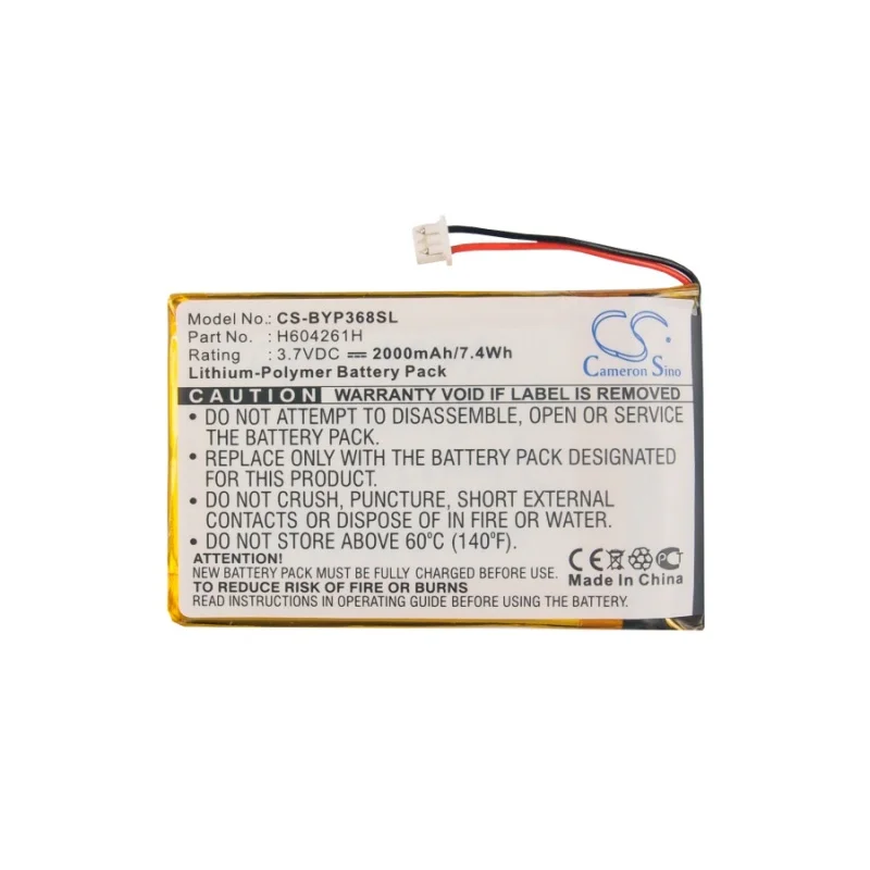 2000mAh Battery H604261H for Bushnell 36-8100, BUU0057, E35010M28, Yardage Pro, Yardage Pro XGC+