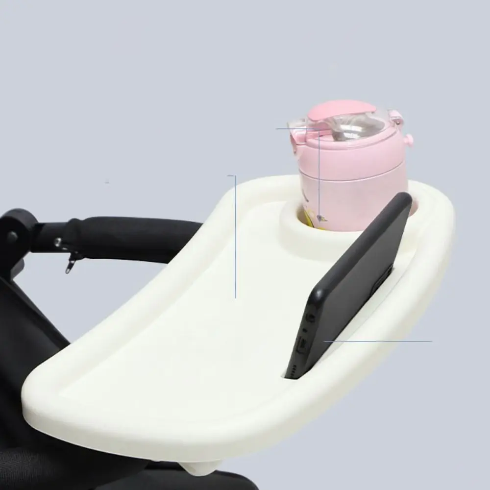 

Universal Baby Stroller Snack Tray Childrens Cart Pram Dinner Table Milk Bottle Cup And Phone Holder Accessories For Traveling
