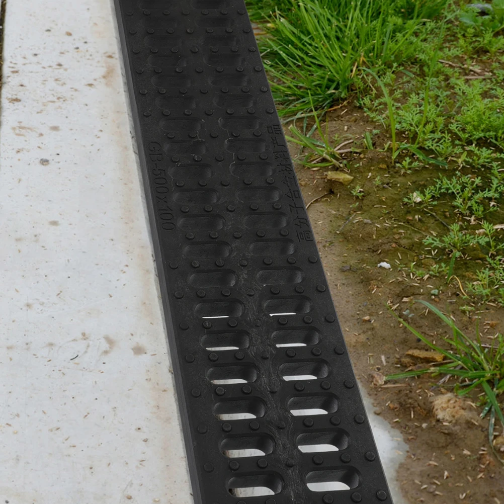 2 قطعة غطاء خندق بلاستيكي قوي الصرف مصبغة في الهواء الطلق المطبخ الحمام المرآب الطابق مصفاة المجاري مدينة غطاء خندق