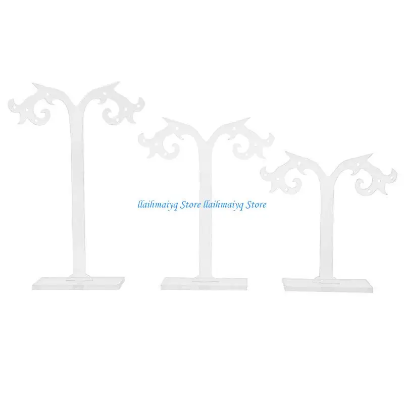 573B Acrylic Earrings Stand Holder Tree-shape Ear Display Rack Jewelry Stand