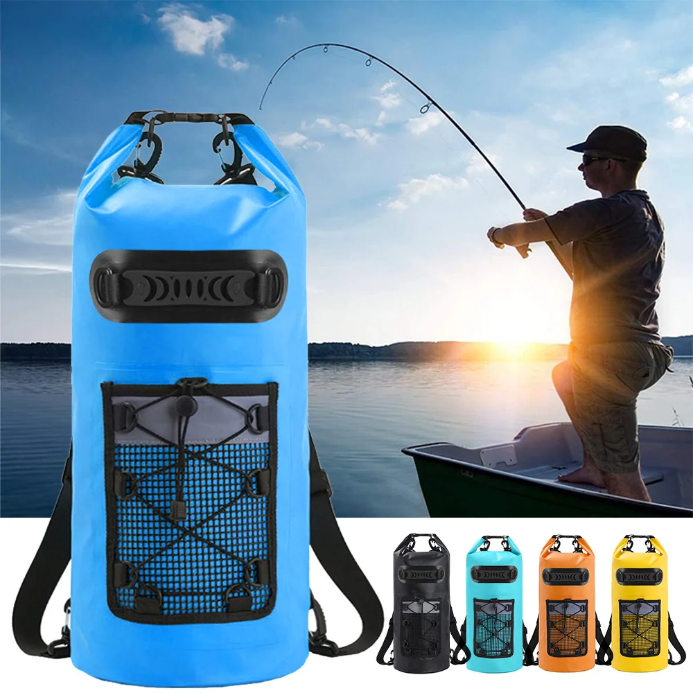 

Плавающий Водонепроницаемый Сухой Рюкзак, объем 10 л/20 л, сумка для дрифтинга из ПВХ для рафтинга, Каяка, рыбалки