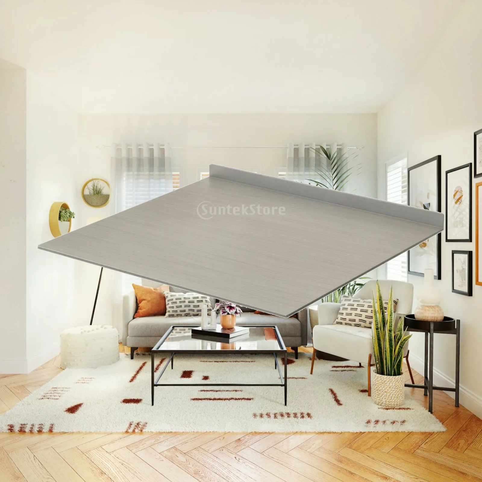 Large Kitchen Rolling Board Stainless Steel Chopping Board for Kneading Pastry Dough Cutting Vegetable Meat Prep Table