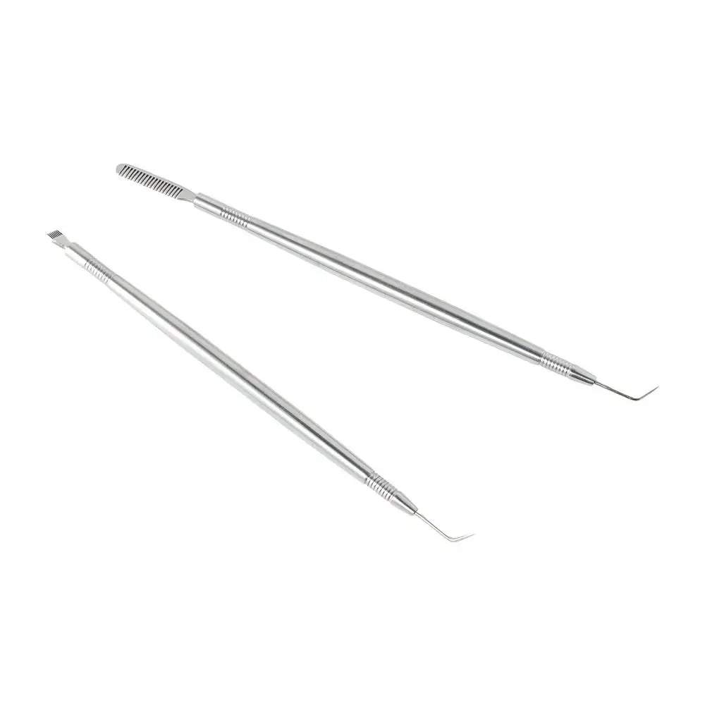 Anti-slip Wimpern Dauerwelle Hebe Werkzeuge Doppel Seite Edelstahl Wimpern Trennen Werkzeug Lash Lift Mit Kamm Augen Make-Up-Tool
