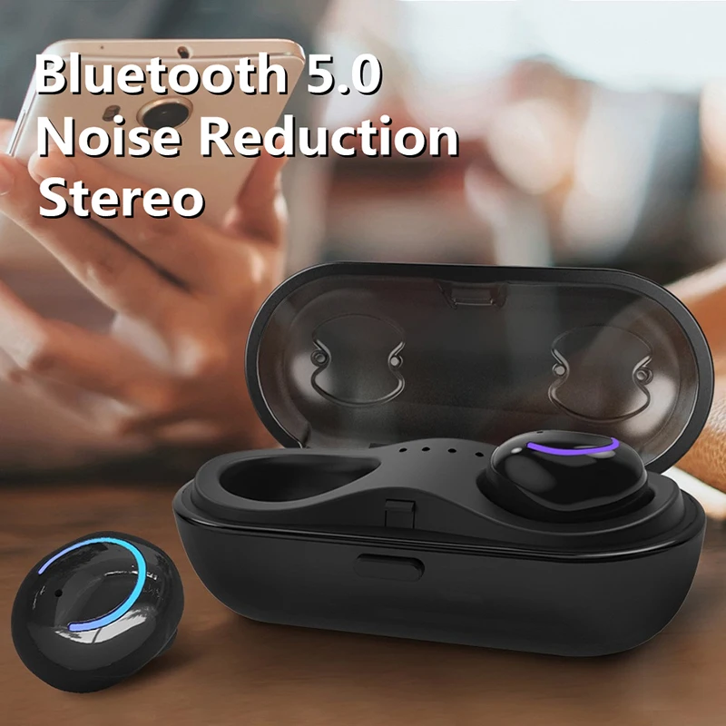 2025 NEW TWS Wireless MINI Bluetooth Earphone Noise Canceling Music Earbuds Waterproof Sports Headset for IOS Android