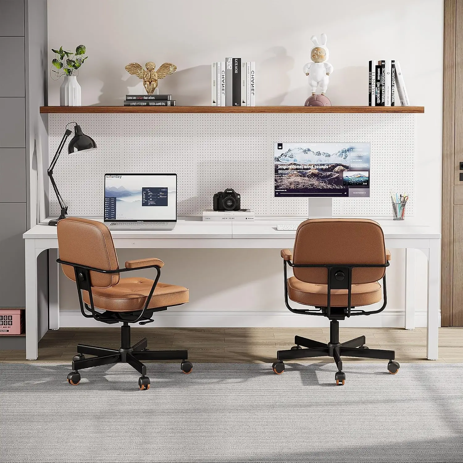2-Person Home Office Desk, 78.7
