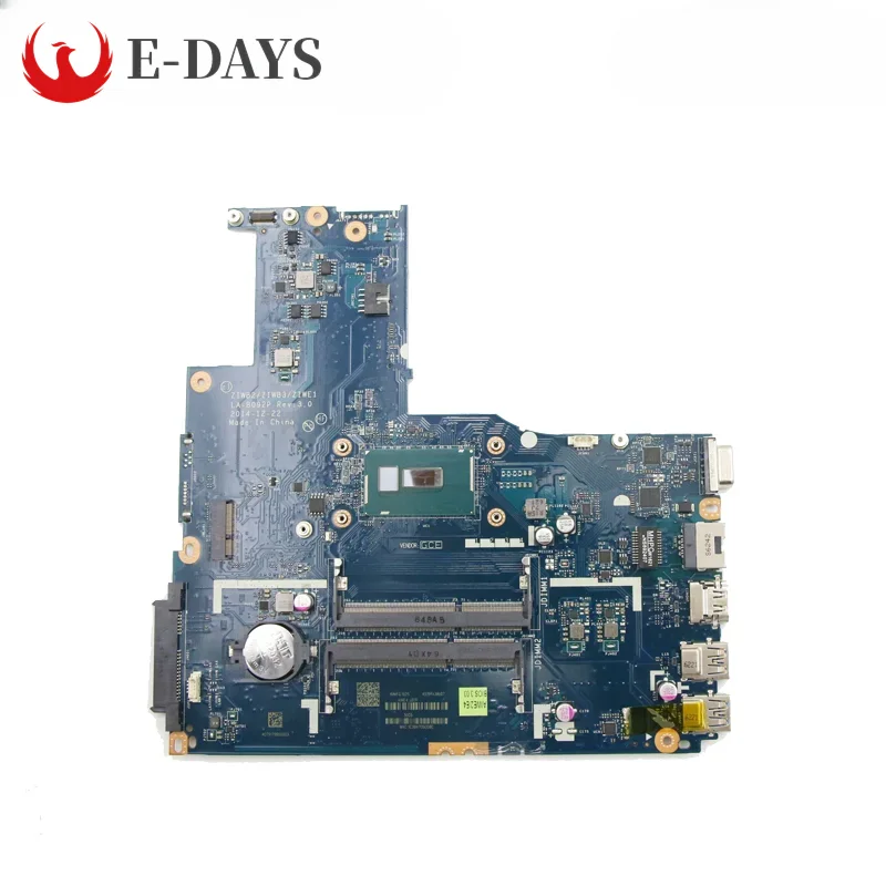 For Lenovo Ideapad B50-80 Laptop Motherboard ZIWB2/ZIWB3 LA-B092P Notebook Mainboard with I7-5500 CPU UMA 100% Tested Ok