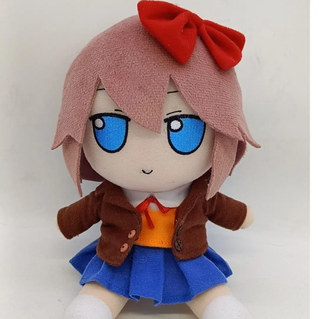 

20 см игра для девочек, плюшевая мультяшная кукла Sayori fumo, хлопковые плюшевые игрушки, кавайный талисман, плюшевый подарок