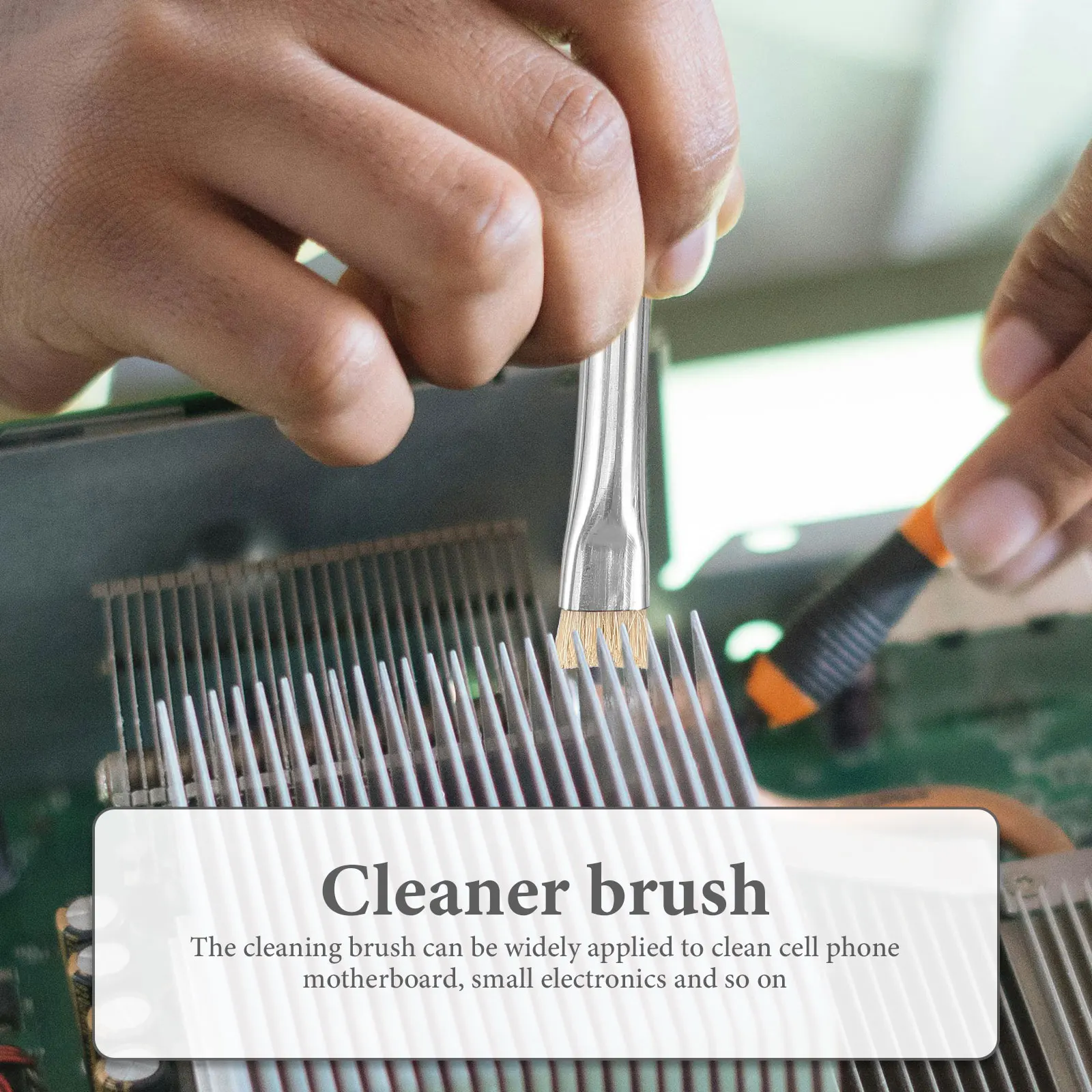

Cleaning Double-headed Hard Bristle Brush Computer Keyboard Anti Static Travel Anti-static