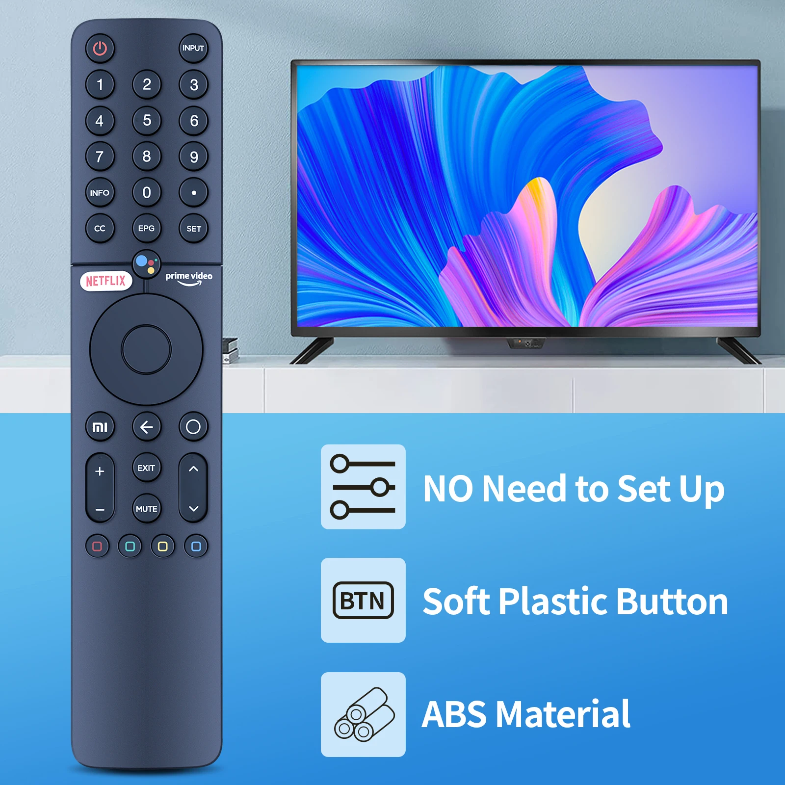 New XMRM-19 Bluetooth Remote Control For Xiaomi MI TV P1 Q1 L32M6-6AEU L75M6-ESG