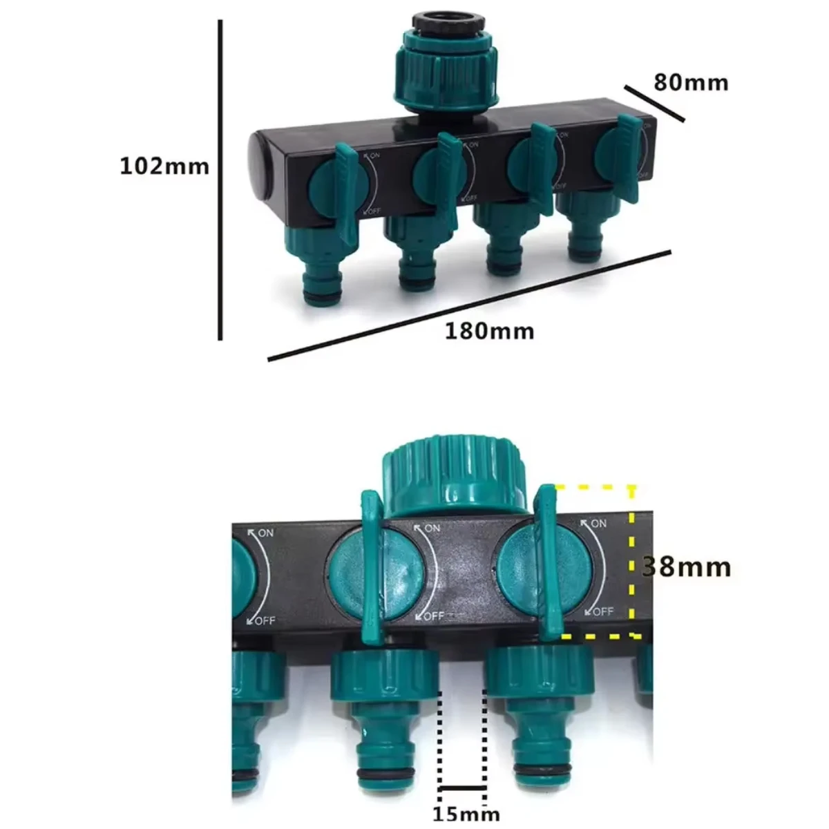 1PC 4-Way Water Splitters 1