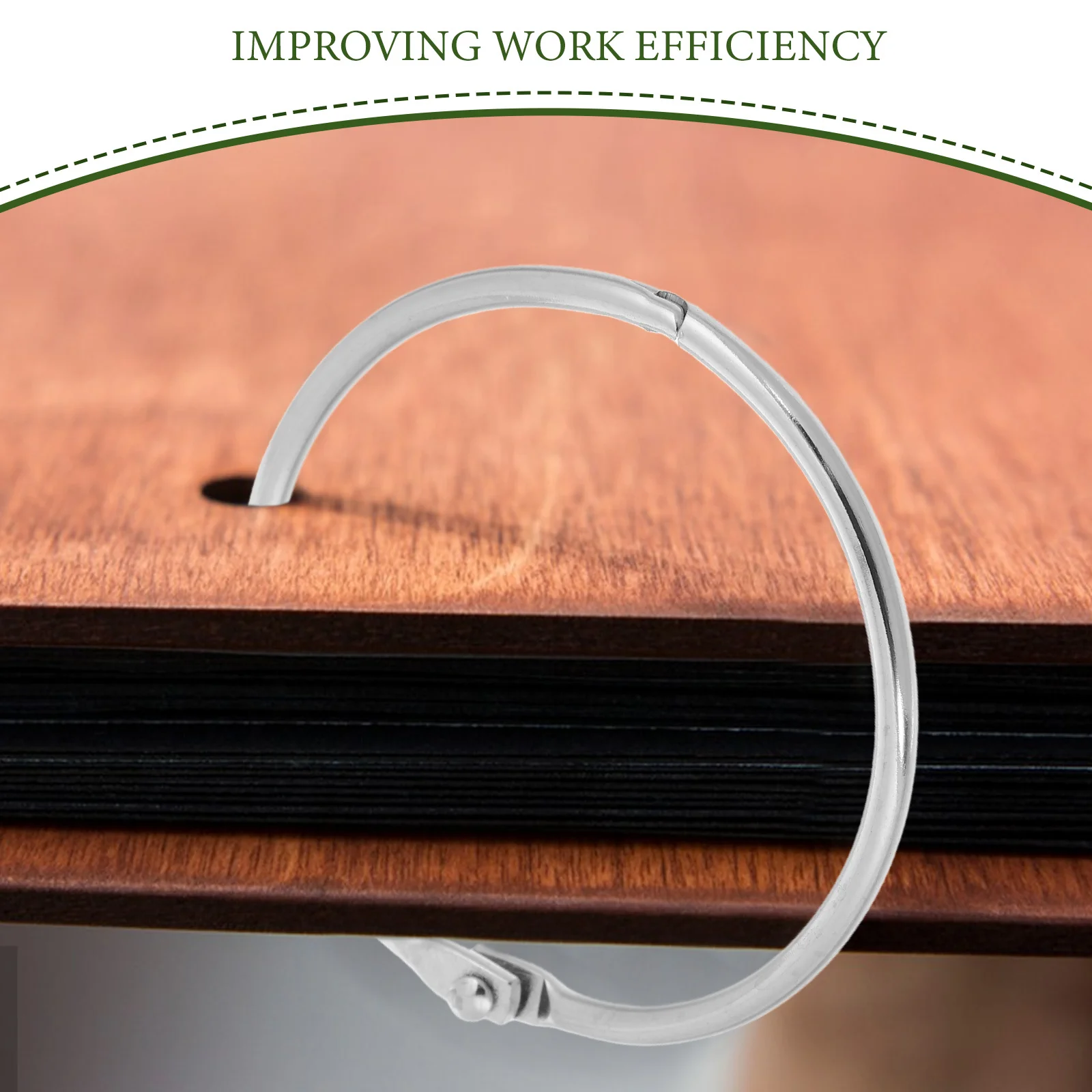 20 قطعة حلقات الموثق أوراق فضفاضة حلقات ربط الكتب المعدنية لمكتب الحرف المدرسية قابلة للفتح قفل الحديد ورق البناء #2