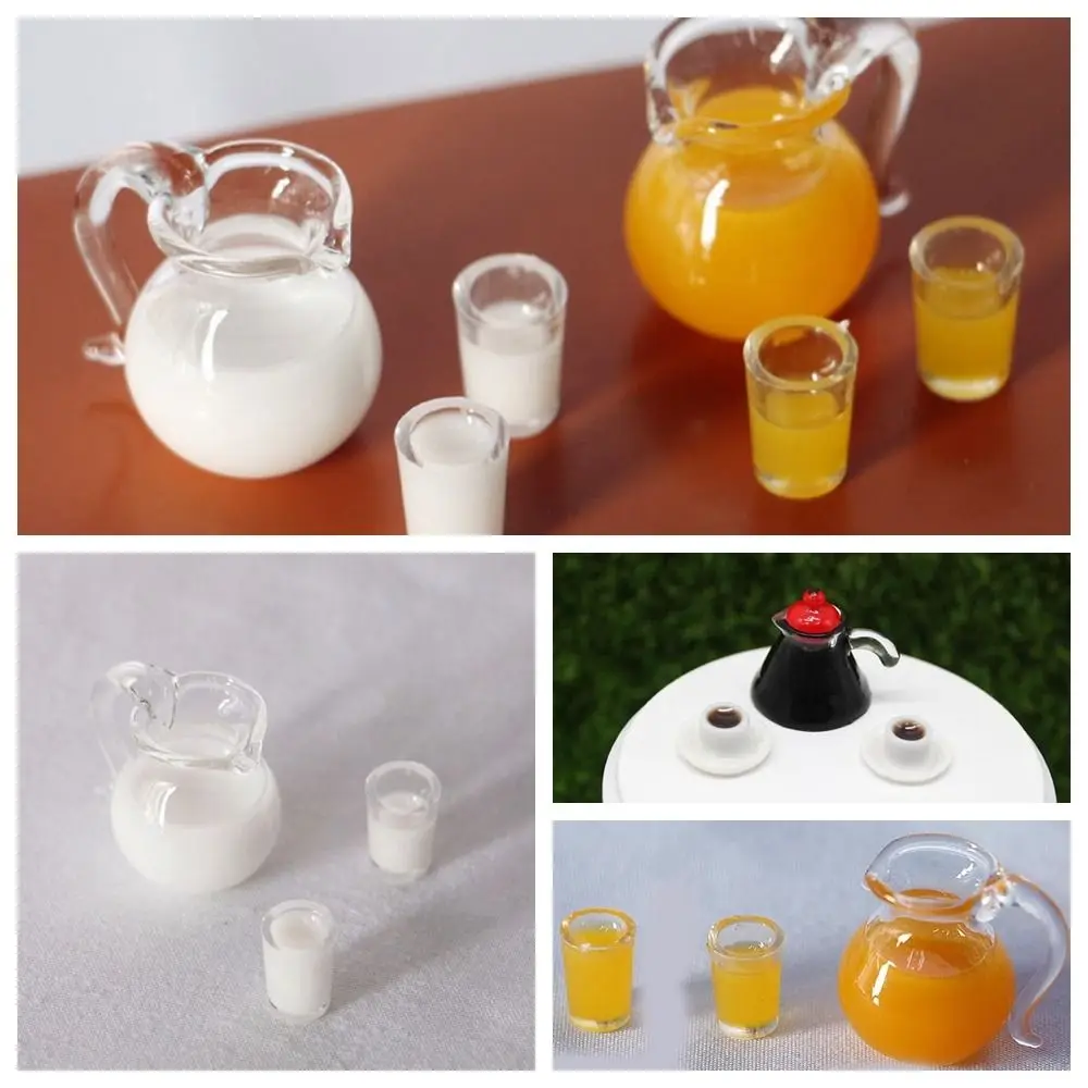 Resin Orange Juice Doll Accessories 1/12 Scale Mini Doll Accessories Miniature Accessories Simulation Miniature Drinking Model