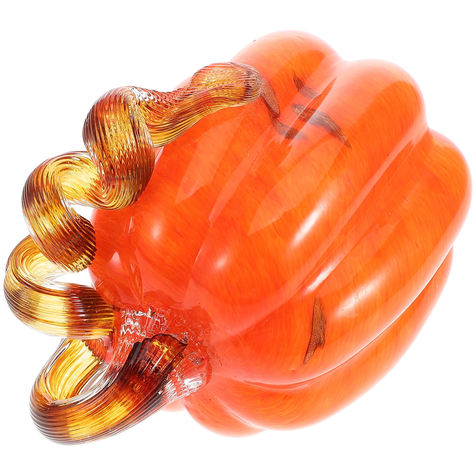 

Eye Catching Hand Blown Glass Pumpkin Rustic Elegance Home Decor Ideal Halloween Thanksgiving Fall Harvest Display