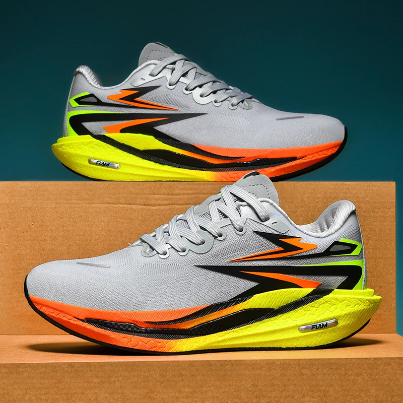 

Новые кроссовки для бега, мужские и женские, повседневные, с карбоновой пластиной, для марафона, дышащие, легкие, удобные, спортивные, нескользящие.