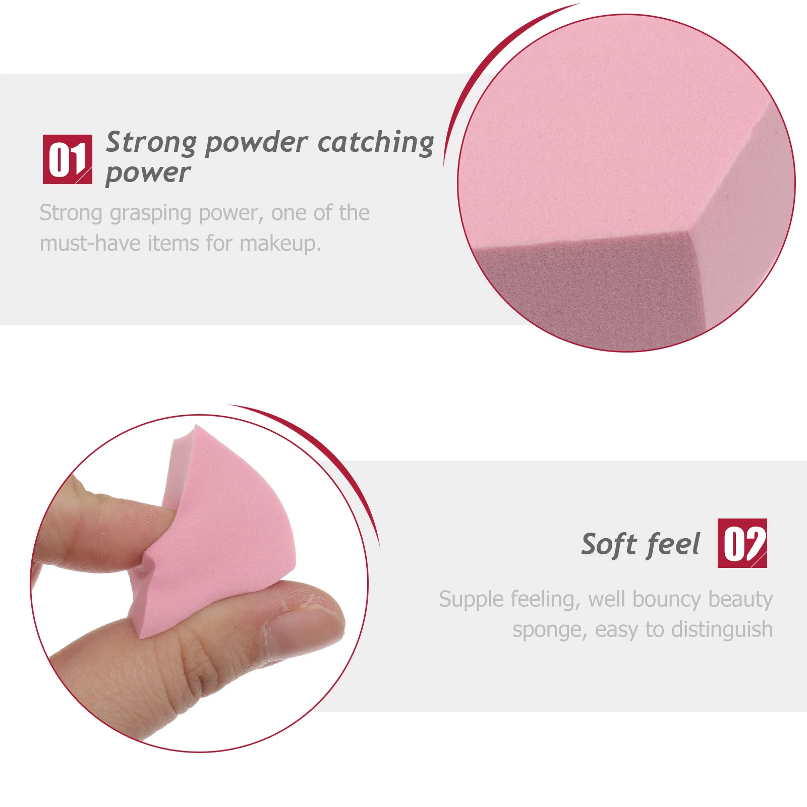 15 Stück Einweg-Gesichtspuder-Schwämme, Rautenform, elastischer Make-up-Puff für Foundation, Creme, Make-up-Puff, Foundation-Schwamm