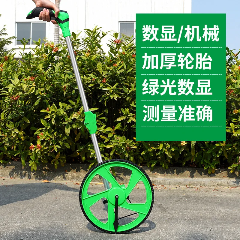 Ranging wheel push roller type measuring car Mechanical digital display Outdoor rolling push ruler Engineering measuring ruler