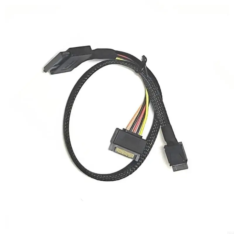 T5ea 50cm trançado sff8611 masculino para SFF8639 dados feminino para conexão SSDS 2mode U3