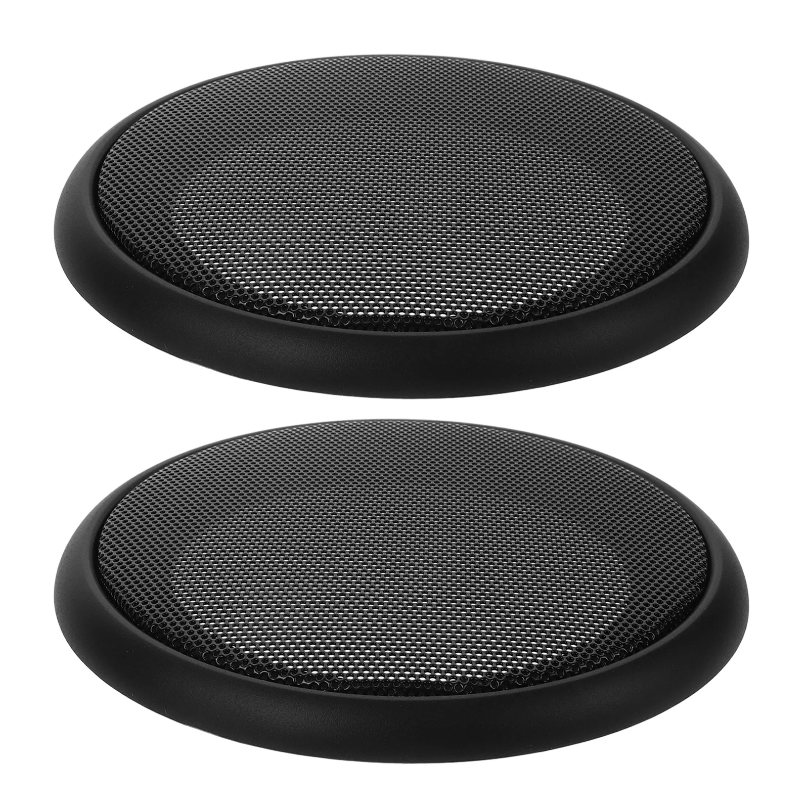 

2pcs Car Audio Speaker Grille Subwoofer Cover Protector Decorative Frame Dash Sturdy Plastic Design Easy Installation