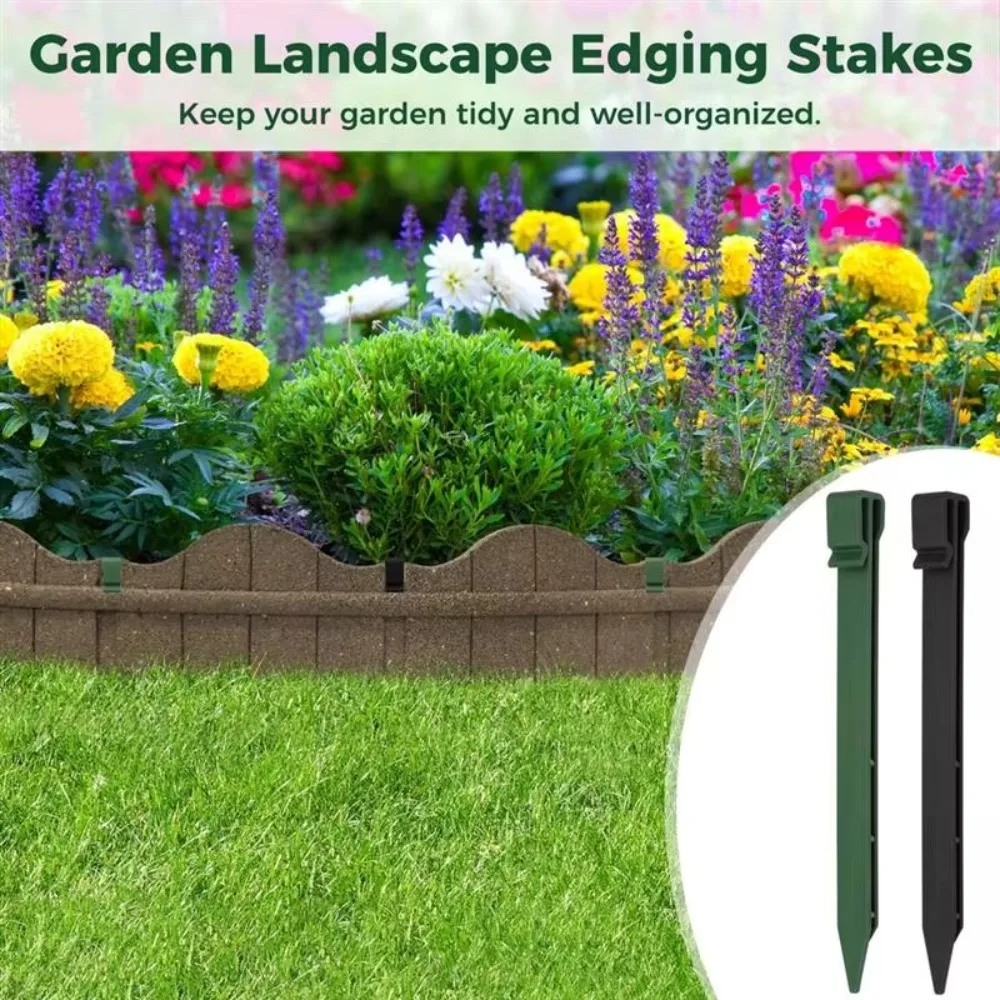 Durable Tent Pegs Garden Stakes Multifunctional Bayonet design Gardening Nails Plastic Edging Spike Garden