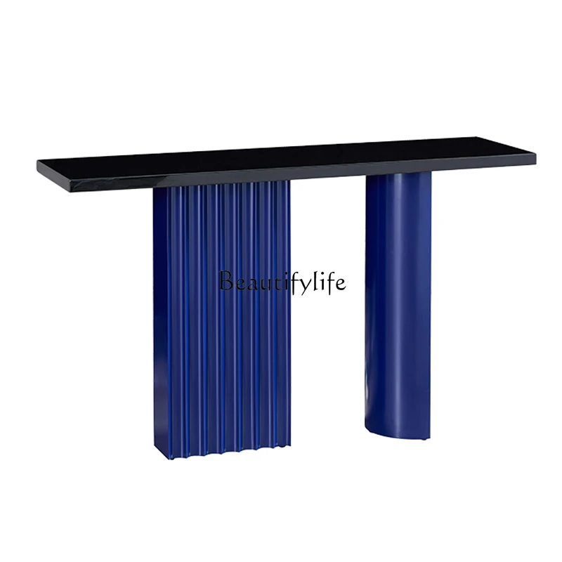 

Modern simple marble entrance table Italian light luxury villa corridor creative decoration