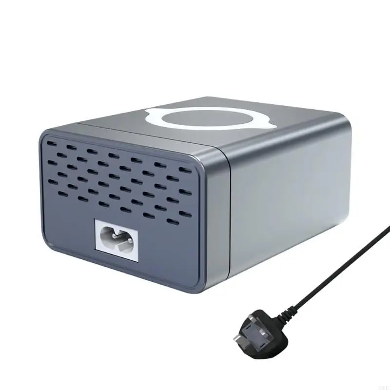 

80W Multifunctional Fast Wireless Station USB Type C LED Display Charging N0HC