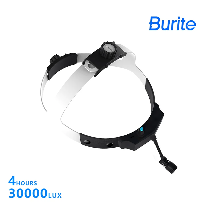 

Burite Dental Surgical LED Headlight Headband Brightness Spot Ajustable Headlamp Wireless Medical Surgical Headlight ENT headlam