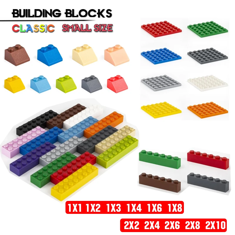 

Building block 1X2 2X3 2X4 hole mixed color brick basic accessories education creativity compatible brand building block toy