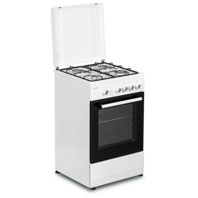 CC58BEH Kitchen + INFINITON oven-White, 4 fires, 43 liters, width 50 cm