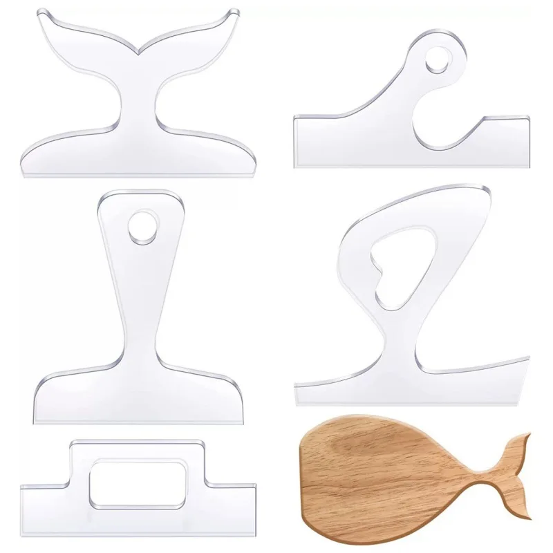 Cutting Board Handle Router Template Kitchen Home Angled Curvy Tracing Stencils Acrylic Router Template Board DIY Guide Tools