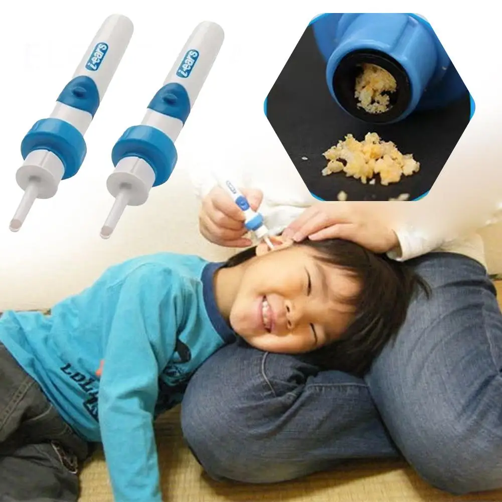 Electric Ear Cordless Safe Vibration Painless Ear Cleaner Silicon Ear Spoon Tool Set Ear Wax Removal Tool for Adults & Children