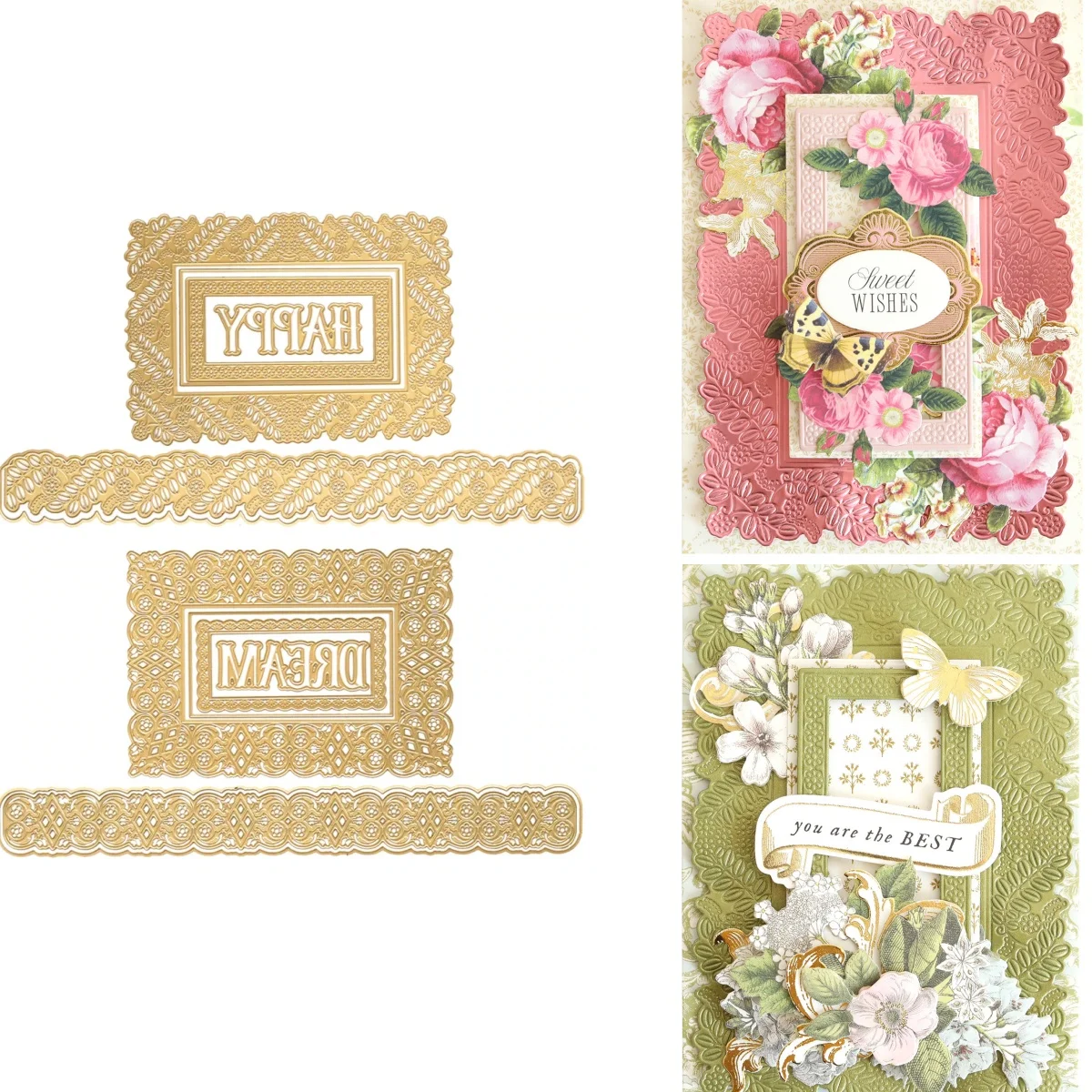 

Happy Dream Frame New Metal Cutting Dies for DIY Making Card Scrapbook Embossed Paper Craft Supplies Template Decoration 2026