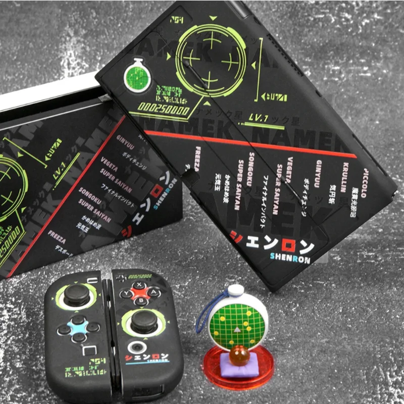 Cool TV Dock Charger Stand Hard Case Crystal Shell para Nintendo Switch Oled NS Joy-con Controller TPU Soft Cover Protector Skin