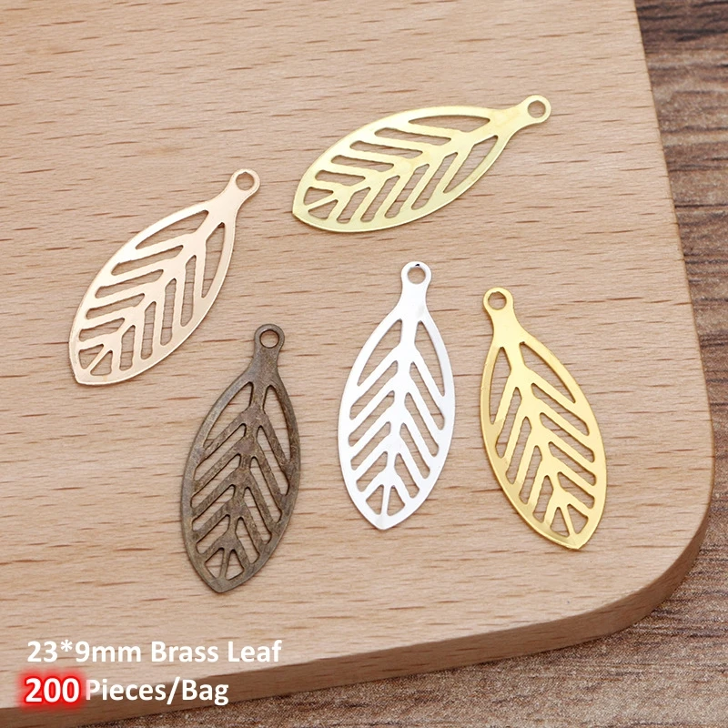 BoYuTe Metal Brass Material Leaf Plate Findings DIY Jewelry Making Accessories Supplies