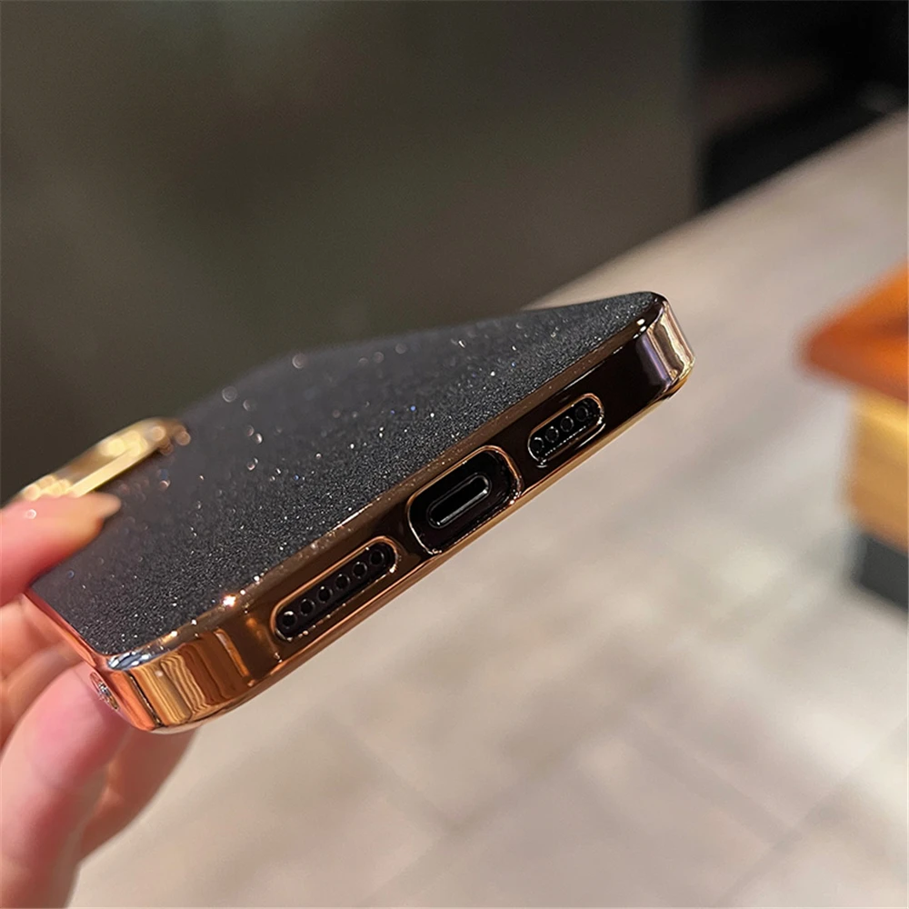 Luxury Plating Bling Glitter Rhinestones Gem Diamond Phone Case For iPhone 16 15 13 12 11 14 Pro Max Camera Protection Cover image 6