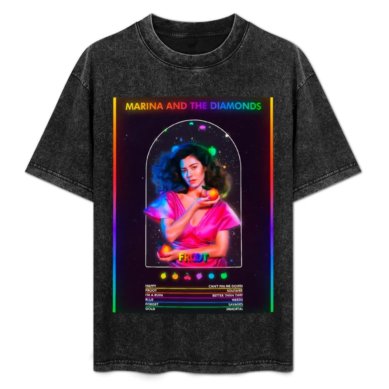 

MARINA and the Diamonds - FROOT Album T-Shirt t shirts with prints t shirt man casual T-Shirt