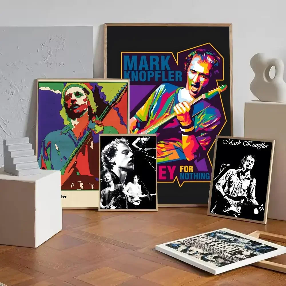 Singer-Mark Knopfler Band Poster Gift with prints Home bedroom living room decoration promotion and display