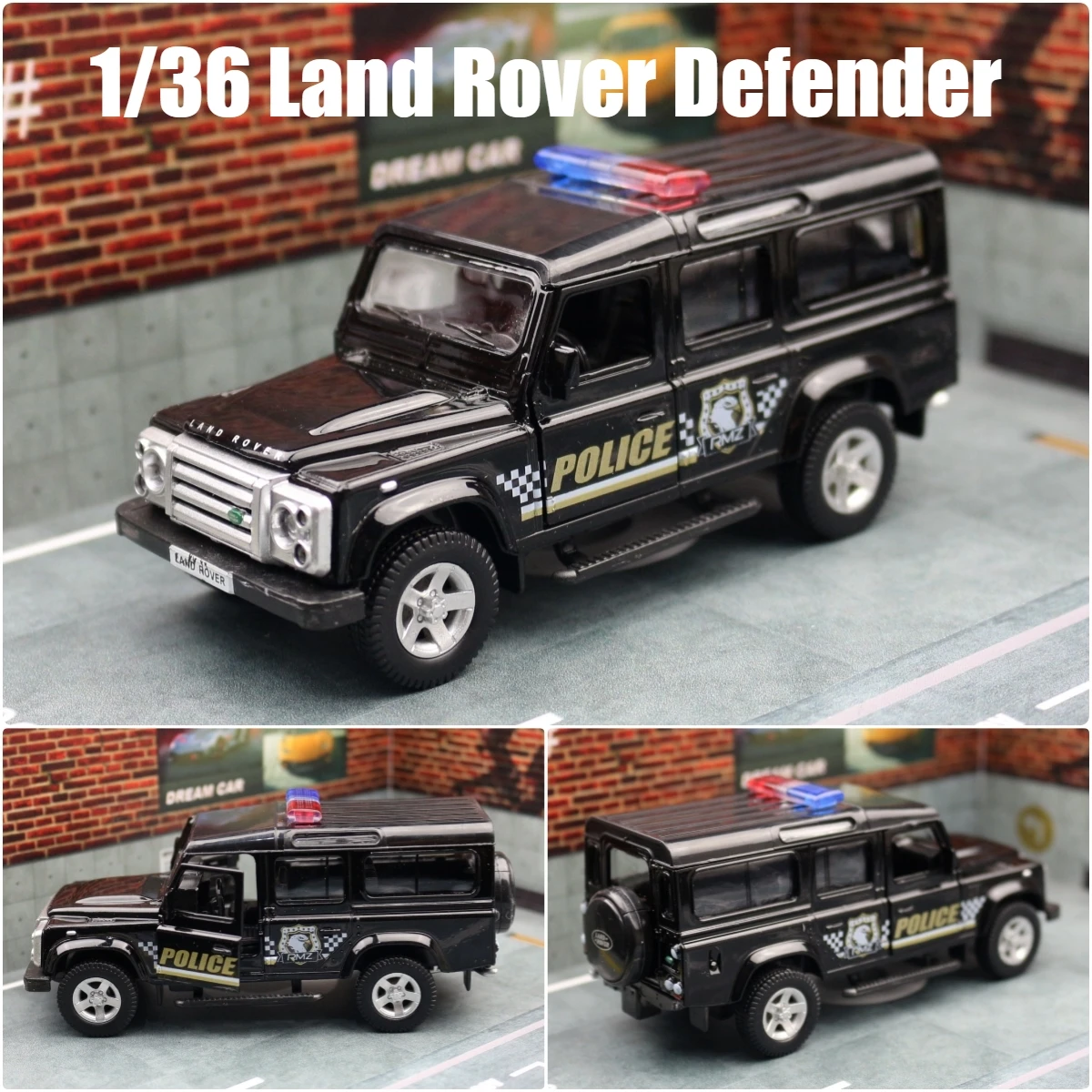 1/36 Land Rover Defender SUV Toy Car Model For Children RMZ City