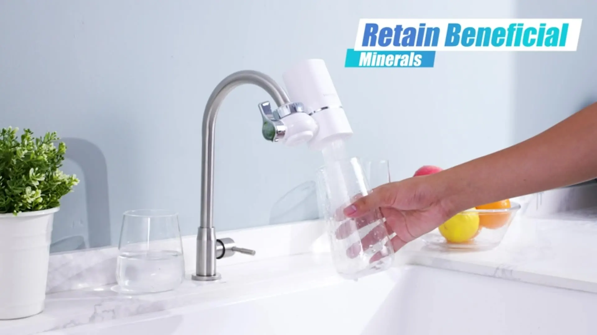 Faucet Tap Water Filter Purifier System, Reduces Lead, Chlorine & Bad Taste NSF Certified 320-Gallon Kitchen image 2