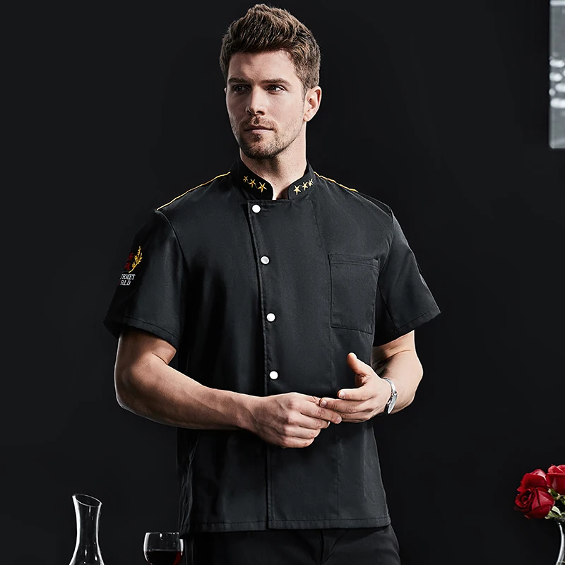 

Catering Cooking White Shirt Restaurant Kitchen Chef Clothing Baker Work Uniform Waiter Hotel Clothes Cook Jacket Cafe Overalls