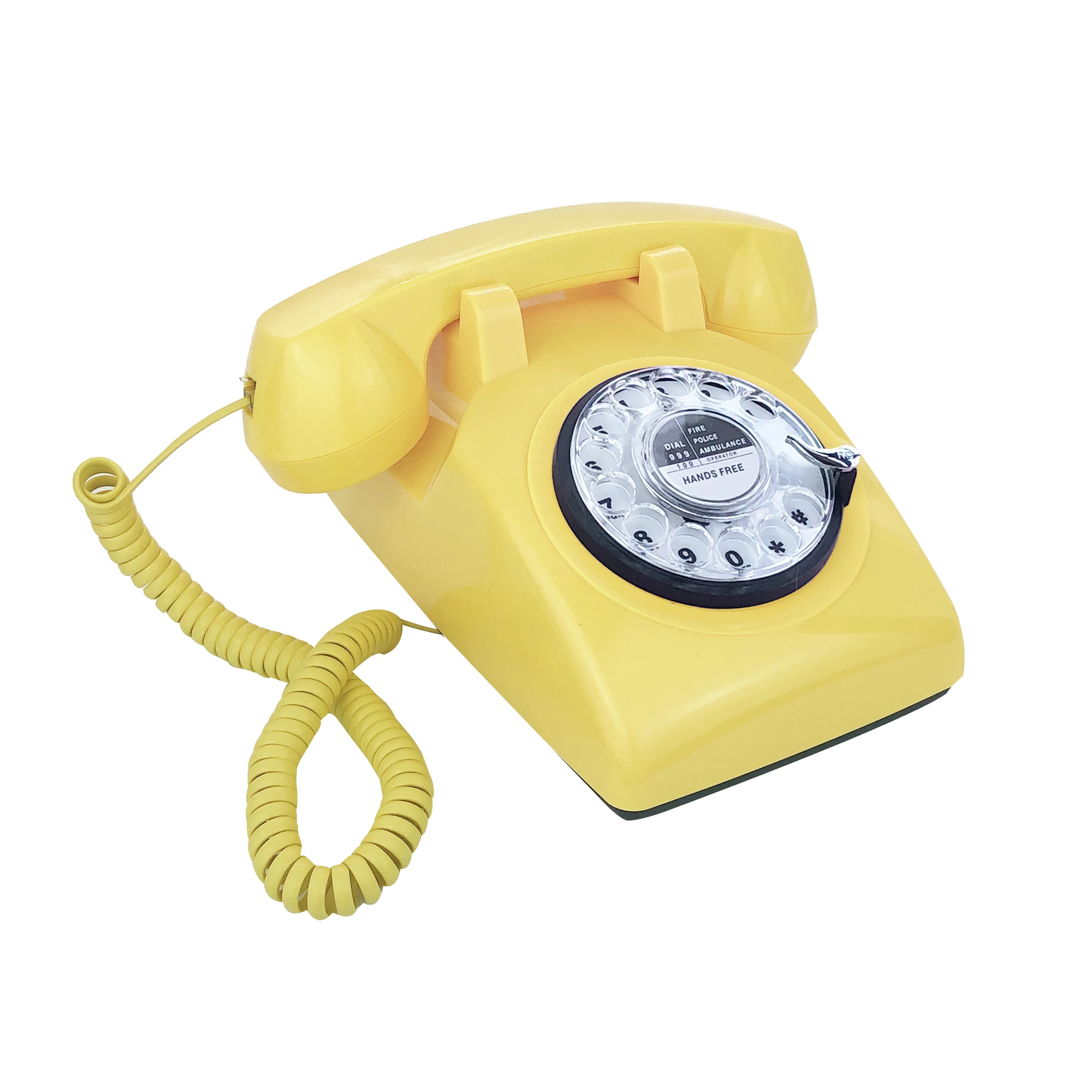 Corded Retro Telephone Classic Vintage Rotary Dial Landline Phone for Home/Office/Hotel, Antique Old Fashion Phones for Senior