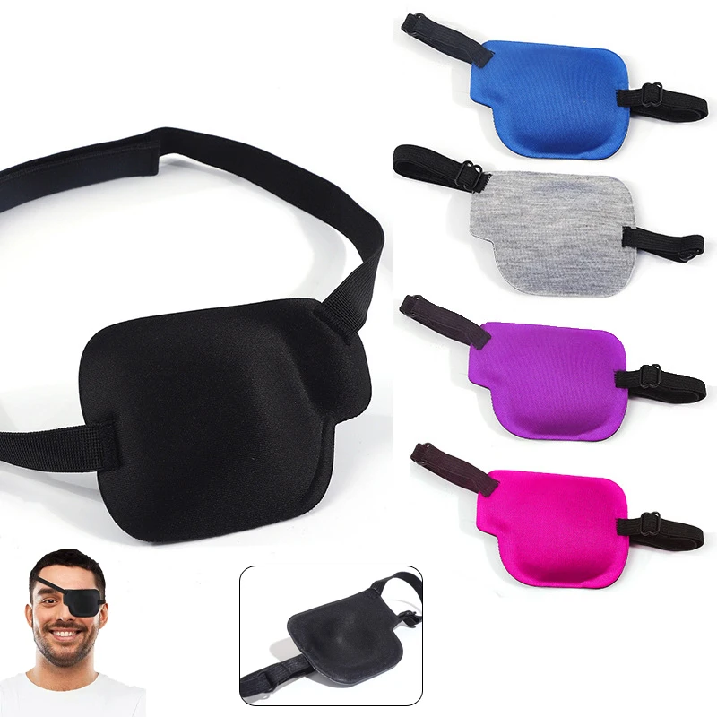 3D Single Eye Patch Adjustable Breathable Covering Eyepatch Soft Amblyopia Strabismus Astigmatism Eye Patches For Right Or Left